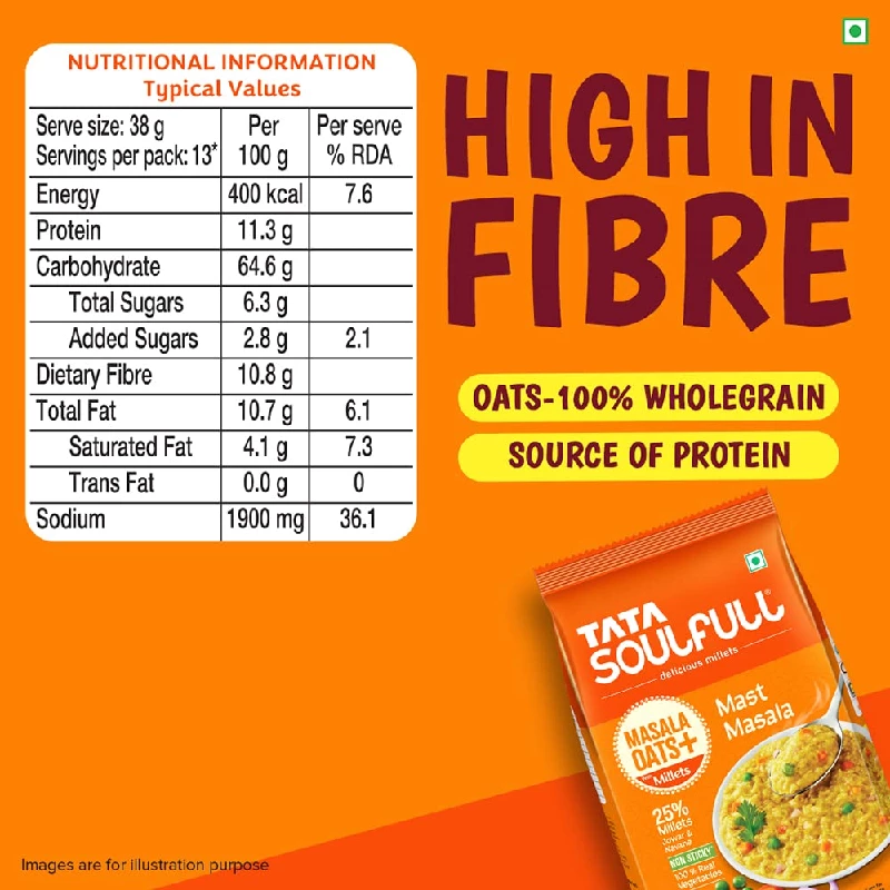 Tata Soulfull Masala Oats, 500 g-5.webp